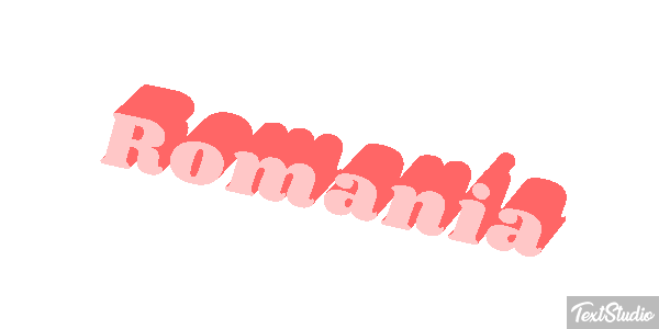 Romania Text effect
