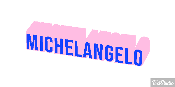 Michelangelo Effetto testo