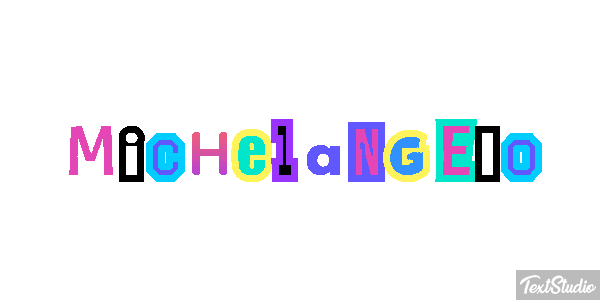 Michelangelo Effetto testo