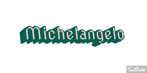 Michelangelo Effetto testo