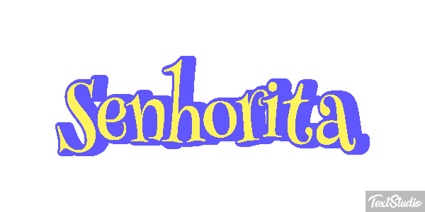 Senhorita Efeito do texto