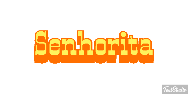 Senhorita Efeito do texto