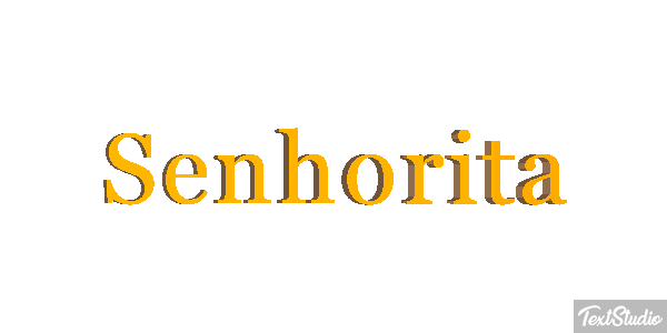 Senhorita Efeito do texto