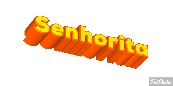 Senhorita Efeito do texto