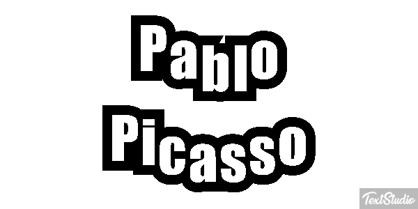 Pablo Picasso Text effect