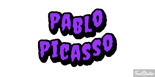 Pablo Picasso Text effect