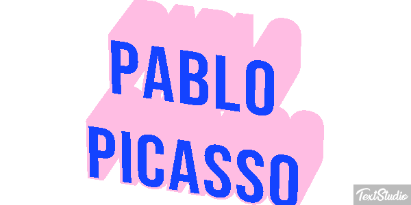 Pablo Picasso Text effect