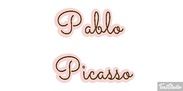 Pablo Picasso Text effect
