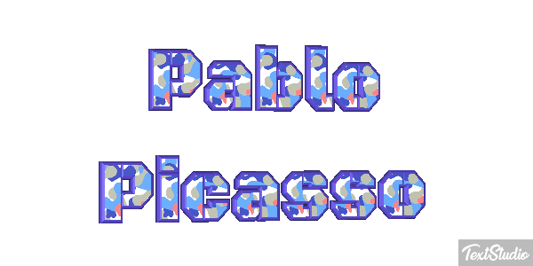 Pablo Picasso Text effect
