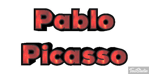 Pablo Picasso Text effect