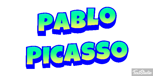 Pablo Picasso Text effect