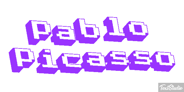 Pablo Picasso Text effect