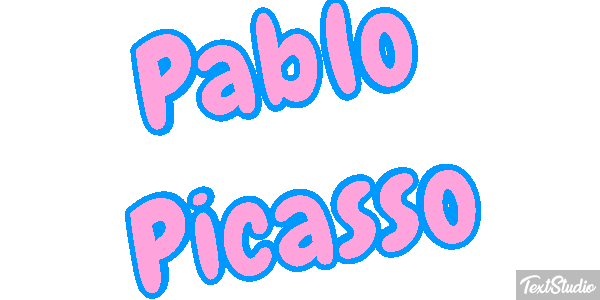 Pablo Picasso Text effect