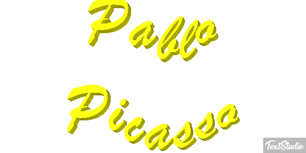 Pablo Picasso Text effect