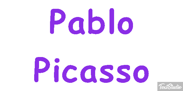 Pablo Picasso Text effect