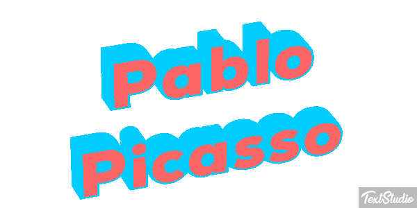 Pablo Picasso Text effect