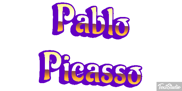 Pablo Picasso Text effect