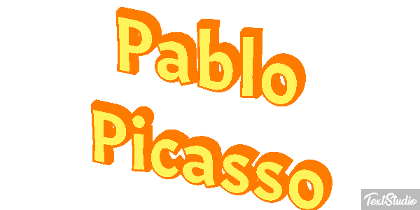 Pablo Picasso Text effect