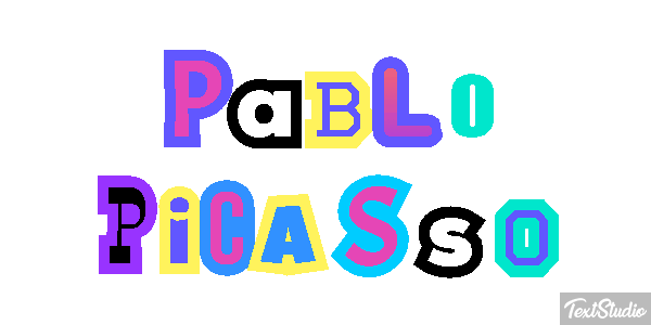Pablo Picasso Text effect
