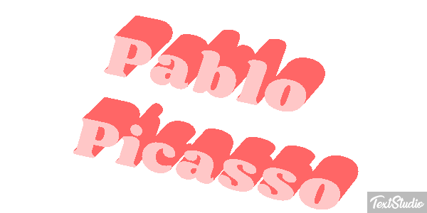 Pablo Picasso Text effect