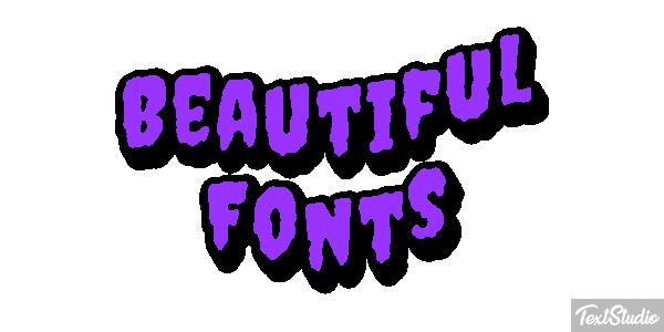 Beautiful Fonts Efecto de texto