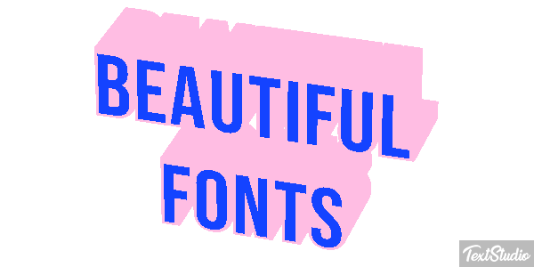 Beautiful Fonts Efecto de texto