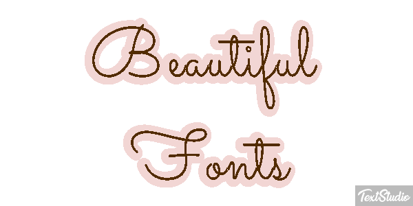 Beautiful Fonts Efecto de texto