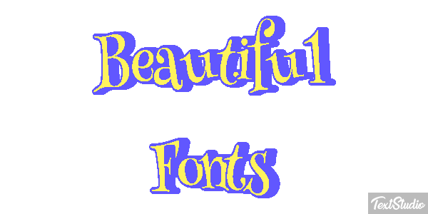 Beautiful Fonts Efecto de texto
