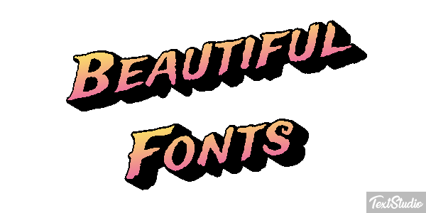Beautiful Fonts Efecto de texto