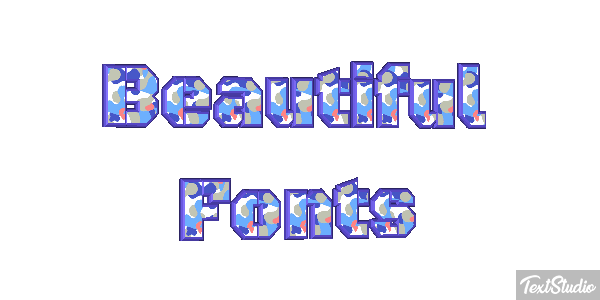 Beautiful Fonts Efecto de texto