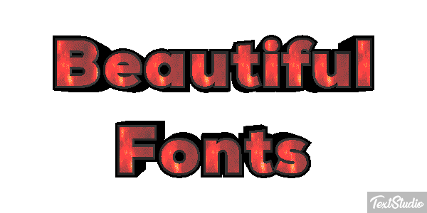 Beautiful Fonts Efecto de texto