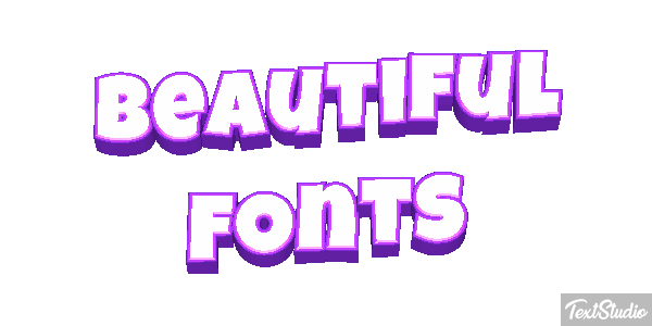Beautiful Fonts Efecto de texto