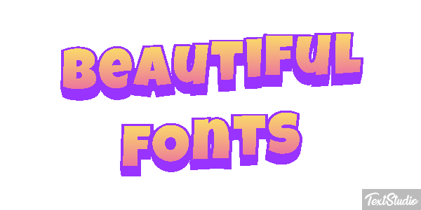Beautiful Fonts Efecto de texto