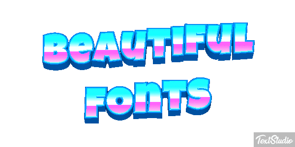 Beautiful Fonts Efecto de texto