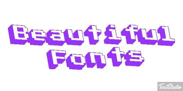 Beautiful Fonts Efecto de texto