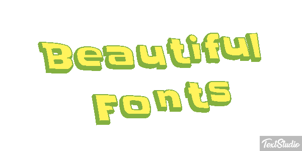 Beautiful Fonts Efecto de texto