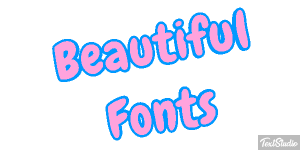 Beautiful Fonts Efecto de texto