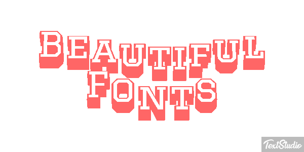 Beautiful Fonts Efecto de texto
