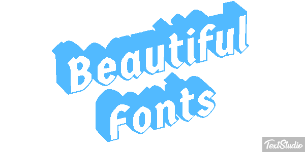 Beautiful Fonts Efecto de texto