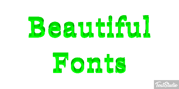 Beautiful Fonts Efecto de texto