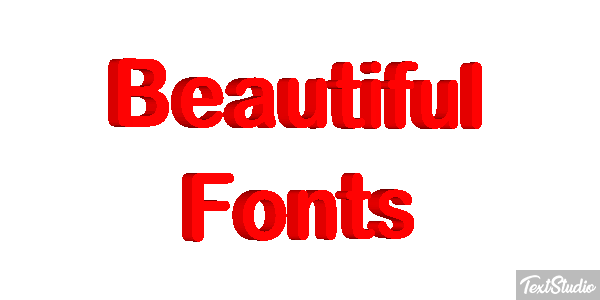 Beautiful Fonts Efecto de texto