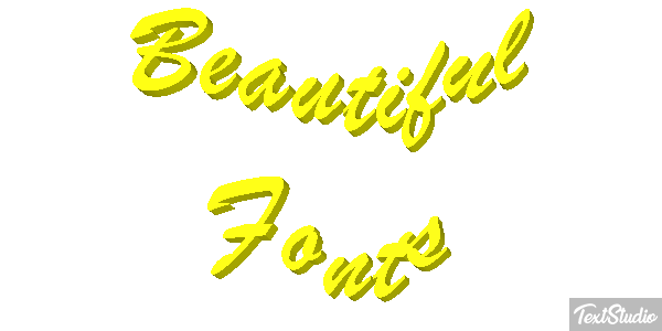 Beautiful Fonts Efecto de texto