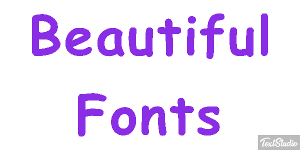 Beautiful Fonts Efecto de texto