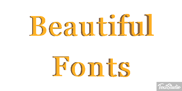 Beautiful Fonts Efecto de texto