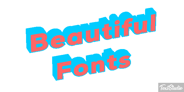 Beautiful Fonts Efecto de texto