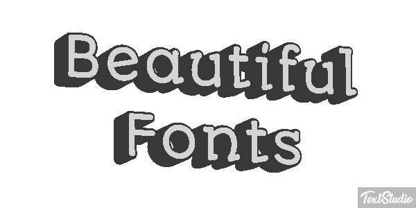 Beautiful Fonts Efecto de texto