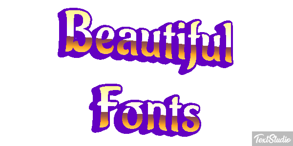 Beautiful Fonts Efecto de texto