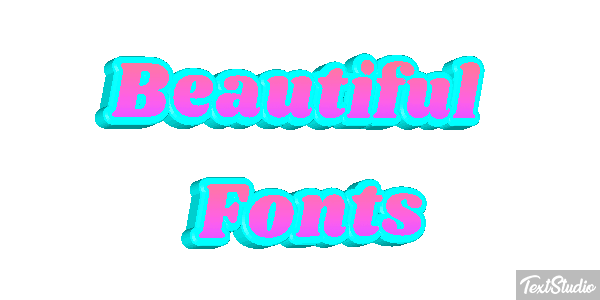 Beautiful Fonts Efecto de texto