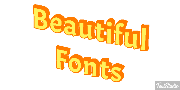 Beautiful Fonts Efecto de texto