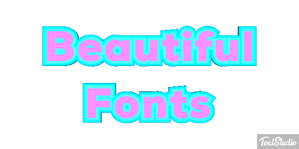 Beautiful Fonts Efecto de texto